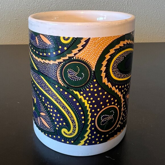 Set of 2 Australia Aboriginal Dot Painting DreamTime Art Inspired Ceramic Mugs - Picture 7 of 14